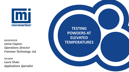 Testing Powders at Elevated Temperature Title Slide
