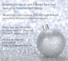 Season's Greeting from Freeman Technology