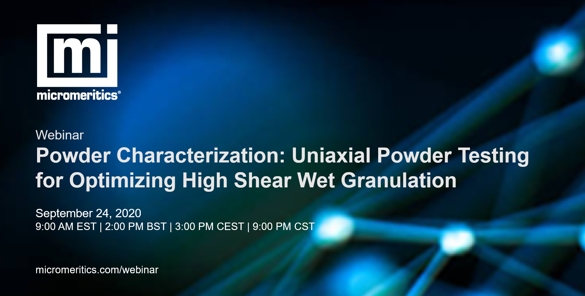 Uniaxial powder testing for optimizing high shear wet granulation